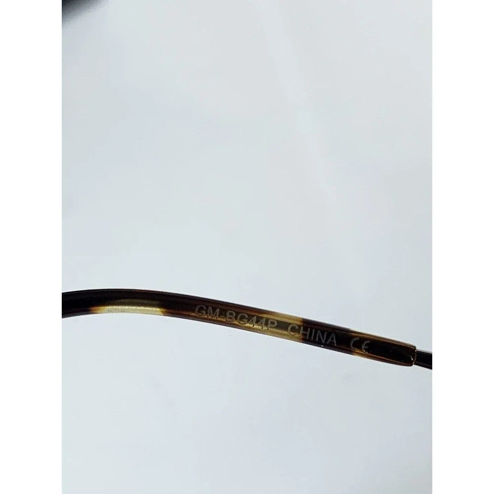 DIFF‎ Eyewear Nova Sunglasses Gunmetal Geometric Rimless Heptagon GM-BG44P New